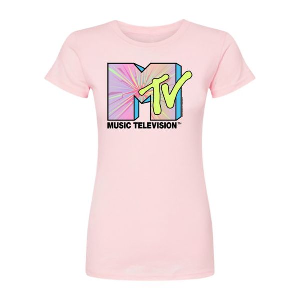

Футболка с принтом MTV Club для юниоров Licensed Character, розовый