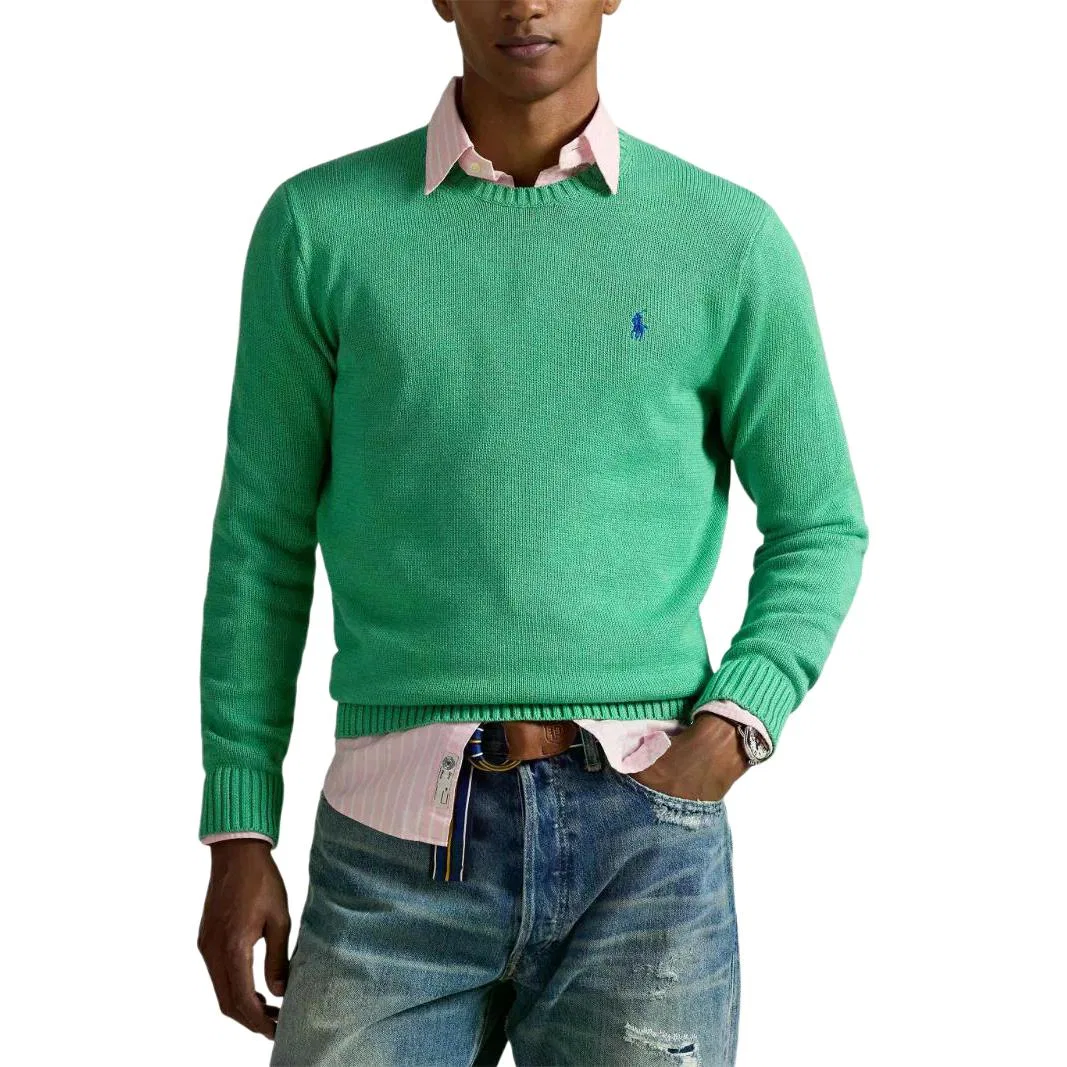 Свитер Polo Ralph Lauren с вышивкой Polo Pony, зеленый — фото 4
