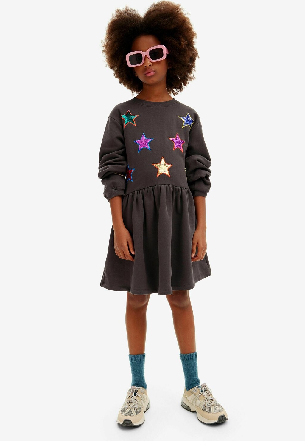 

Платье из джерси Desigual, серый