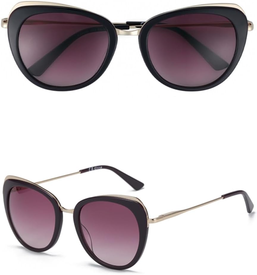 

Солнцезащитные очки «кошачий глаз» для женщин, с покрытием, черные и серые линзы, солнцезащитные очки для активного отдыха, вождения, защита от УФ-излучения UV400 LANGSER, 003 Purple