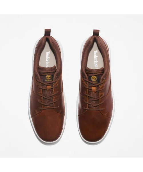 Мужские кожаные оксфорды Timberland коричневые — фото 2