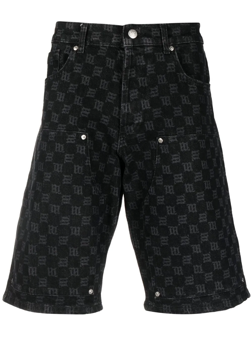 

Джинсовые шорты с логотипом Misbhv, черный