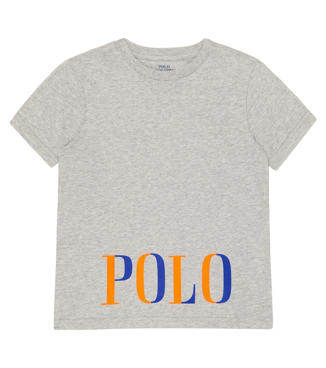

Хлопковая футболка с принтом Polo Ralph Lauren, серый