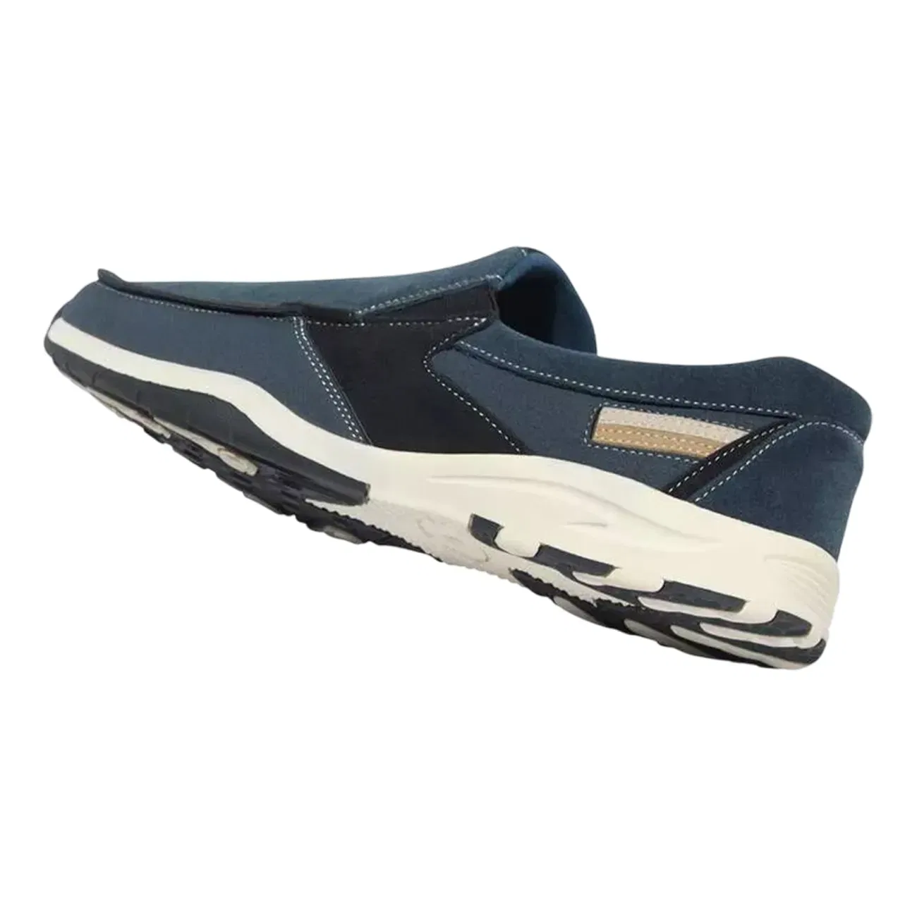 Мокасины лодочки Atlas For Men из спилка, синий — фото 2