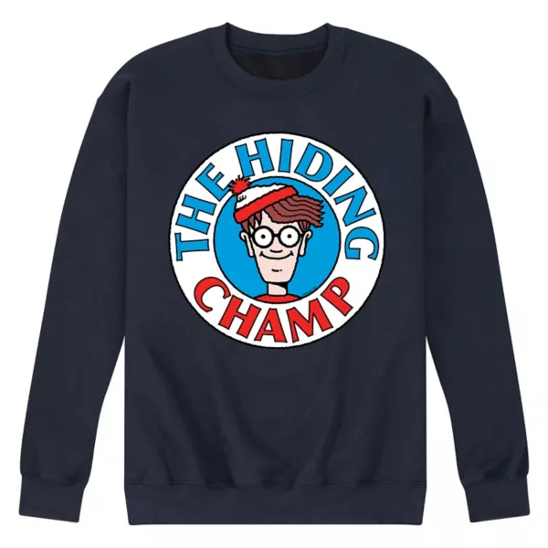 

Мужская флисовая толстовка Where's Waldo "Мастер пряток" Licensed Character, синий