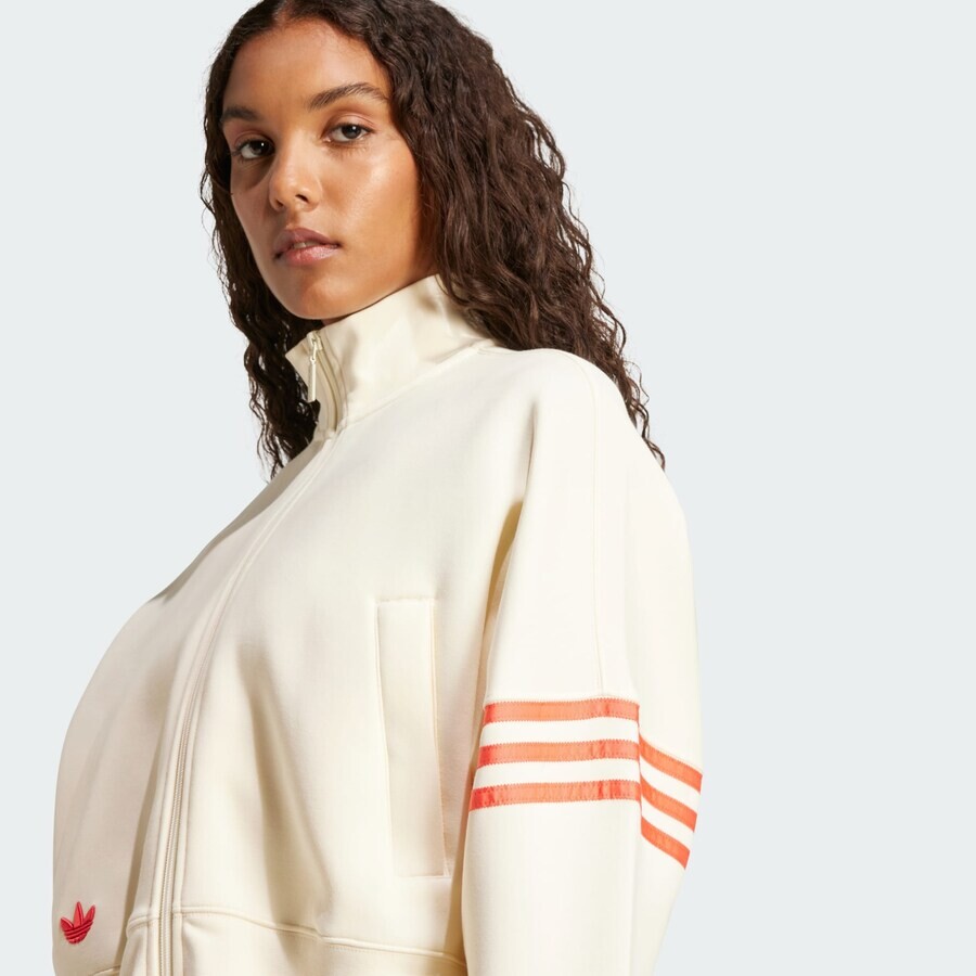 Толстовка с капюшоном на молнии ADIDAS ORIGINALS Zip-Up Hoodie Neuclassics, белый — фото 4