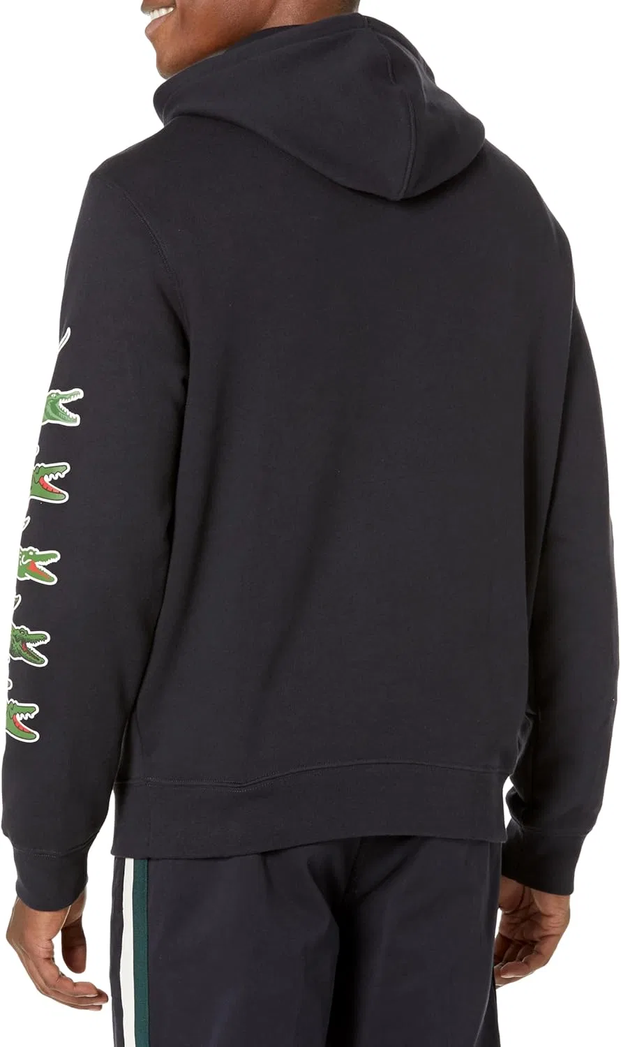 Мужская толстовка Lacoste с контрастной отделкой под крокодиловую кожу, Abysm — фото 2