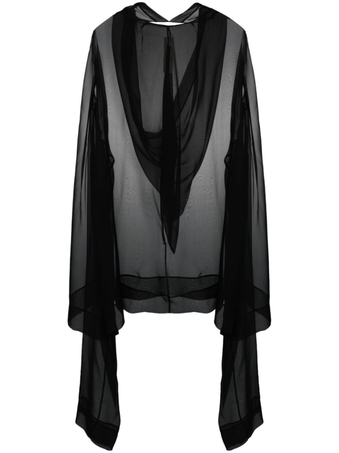 

Rick Owens шелковая туника Flyproof, черный