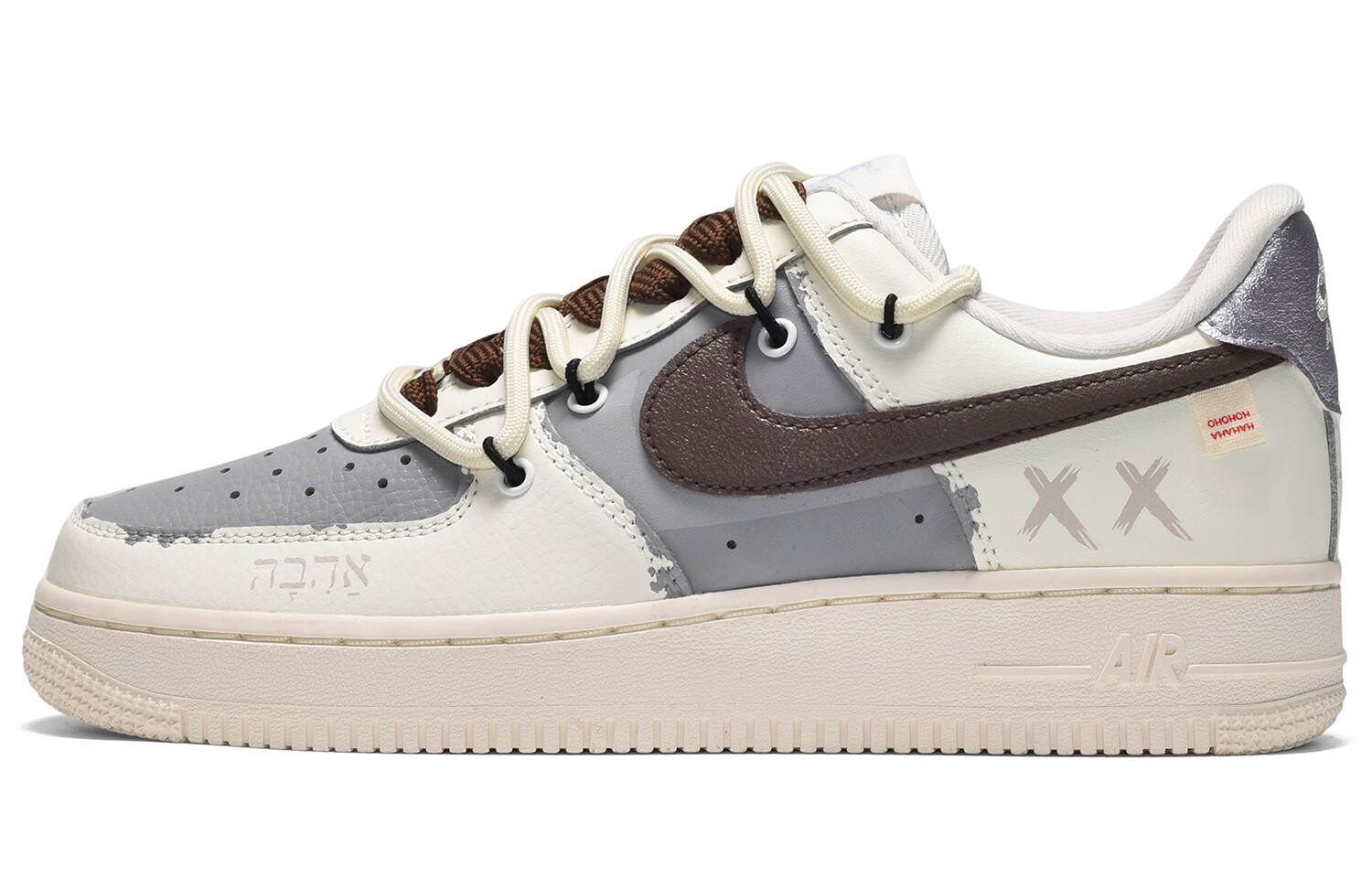 

Кроссовки для скейтбординга Air Force 1 женские, низкие, серые/коричневые Nike, Коричневый, Кроссовки для скейтбординга Air Force 1 женские, низкие, серые/коричневые Nike