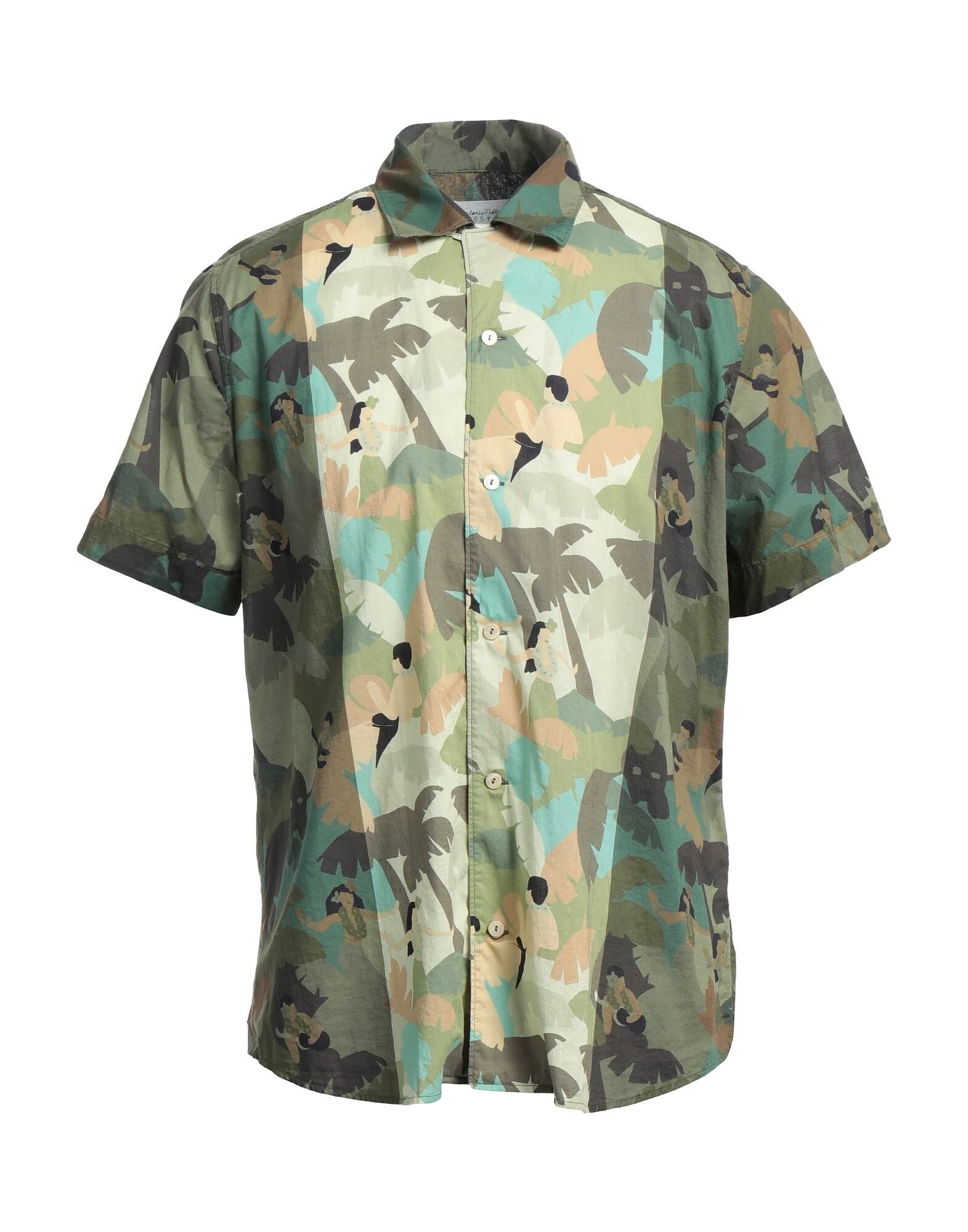 

Рубашка Tintoria Mattei 953, темно-зелёный