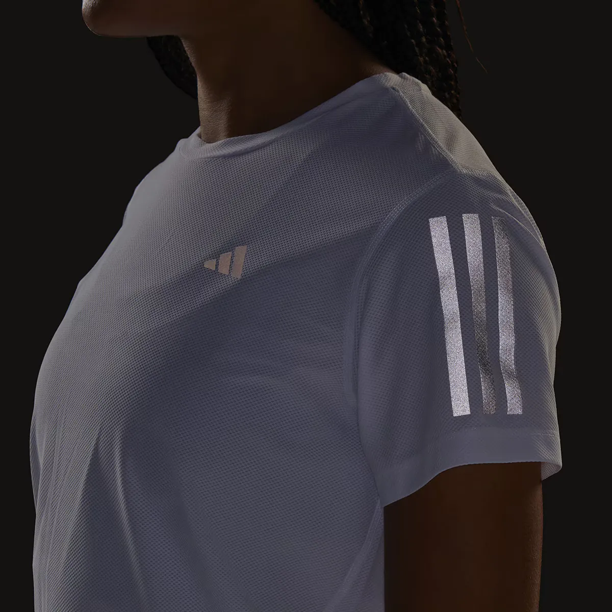 Женская футболка Adidas Own The Run, белый — фото 4
