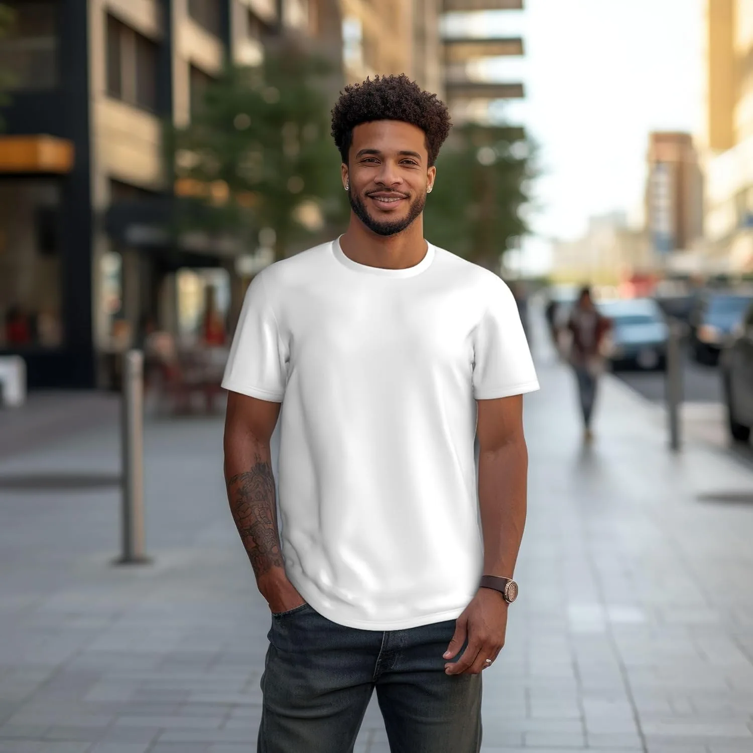 Футболка Custom Cotton для мужчин и женщин с индивидуальным дизайном — фото 4