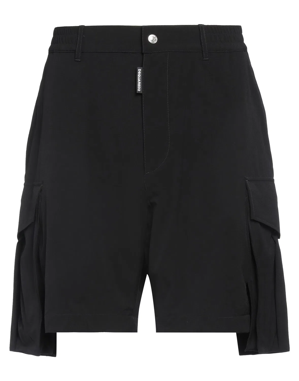 Шорты карго с логотипом DSQUARED2 черные