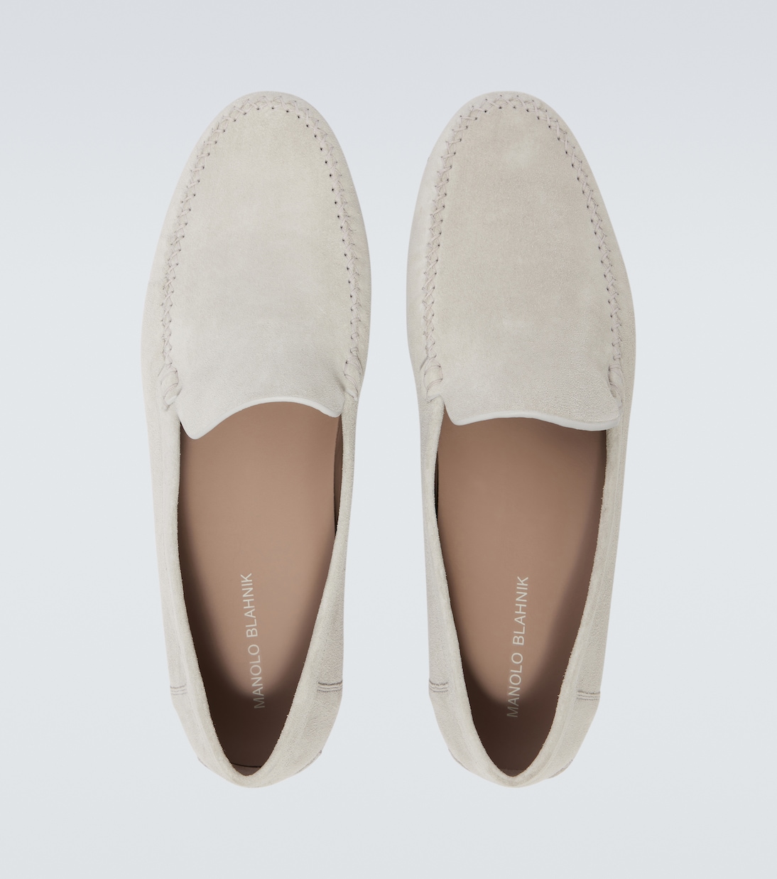 Лоферы из ольховой замши Manolo Blahnik, 0502 Lgry — фото 4