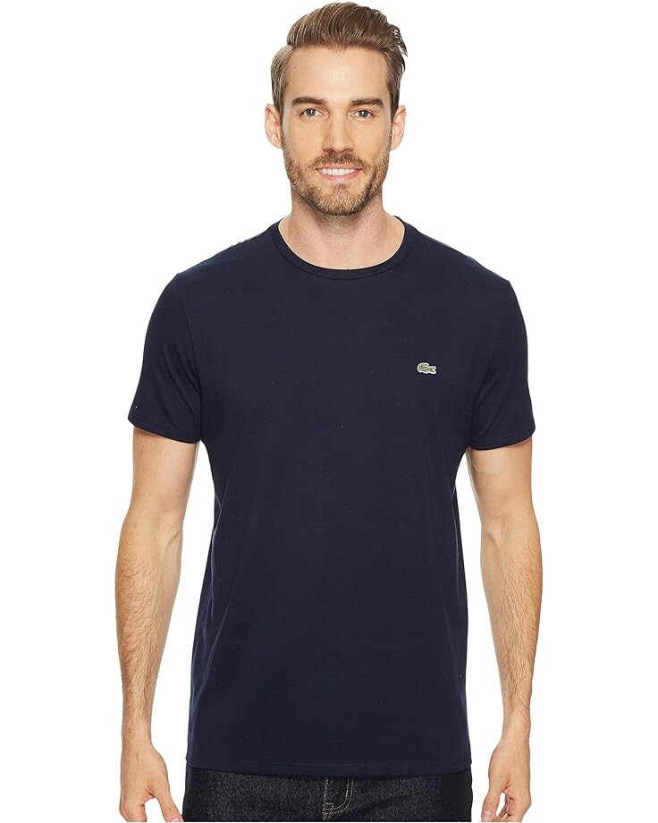 

Футболка Lacoste Short Sleeve Pima Crew Neck, цвет Navy Blue
