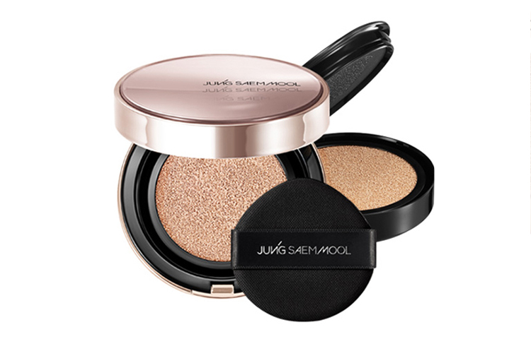 Masterpiece Premium Sparkling Air Cushion Foundation Clear Dewy Skin Brightening Skin Tone Natural 15g*2 JUNGSAEMMOOL, #y4 natural color — фото 3