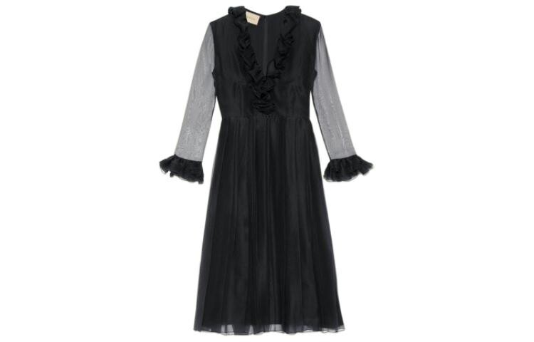 

Платье женское Gucci с длинными рукавами, черный