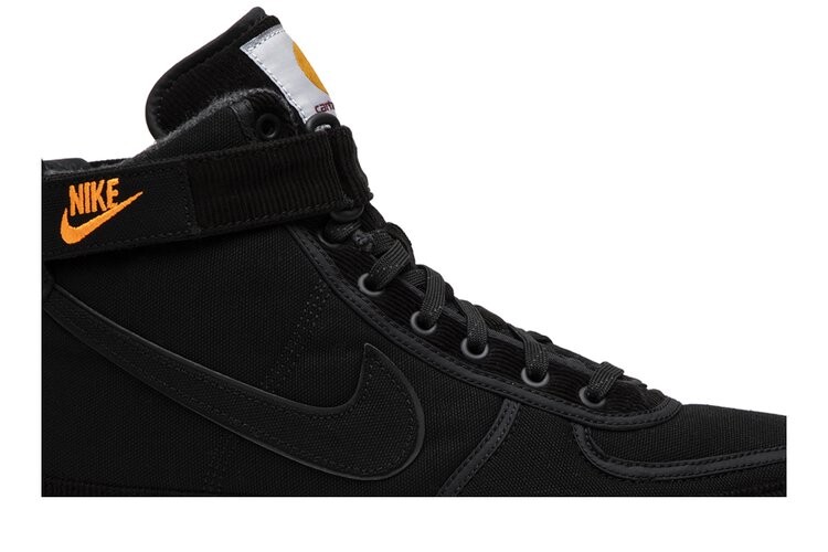 Кроссовки Nike Carhartt WIP x Vandal High Supreme 'Black Gum', черный — фото 2