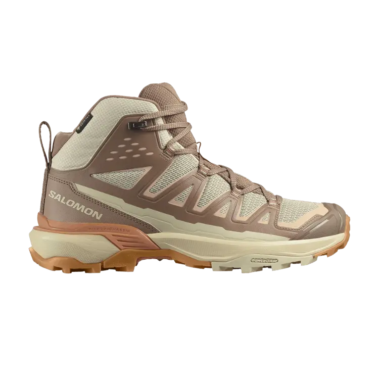 Кроссовки Salomon Wmns X Ultra 360 Edge Mid GORE-TEX Raw Umber, желто-коричневый