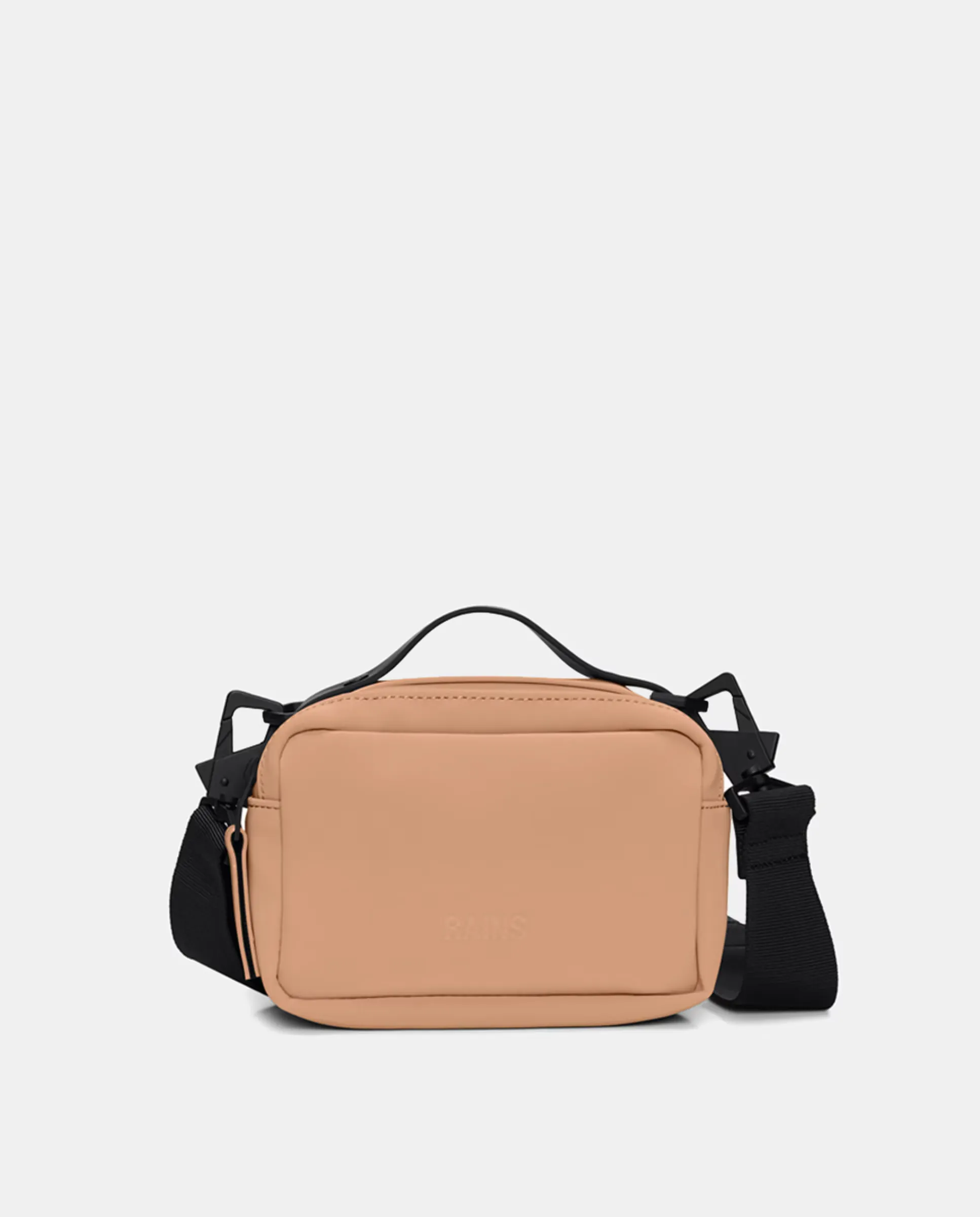 

Универсальная сумка Box Bag Micro в черном цвете, водонепроницаемая Rains, коралловый