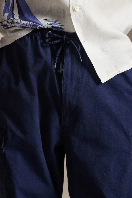 Штаны карго хлопковые Polo Ralph Lauren, синий — фото 4