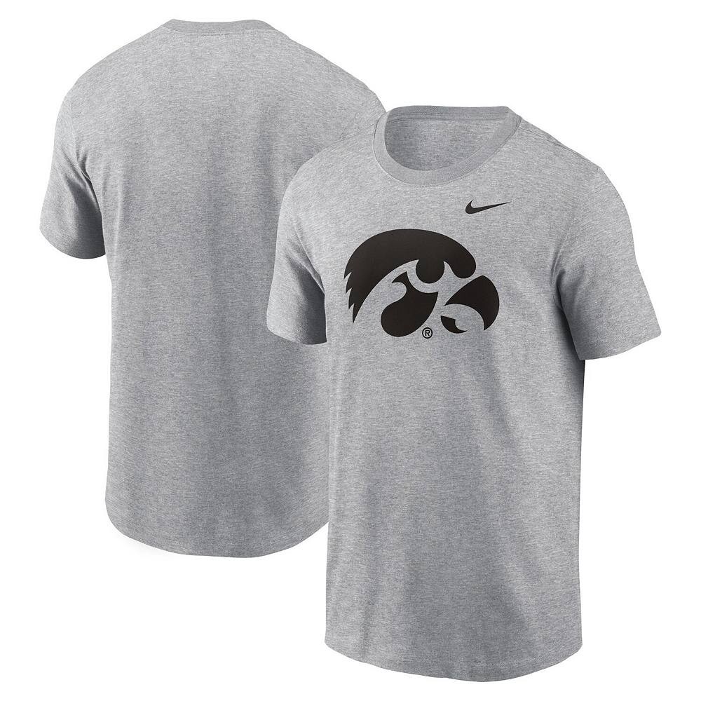 Мужская футболка с логотипом Nike Heather Grey Iowa Hawkeyes Primetime Evergreen, цвет Iwa Grey — фото 2
