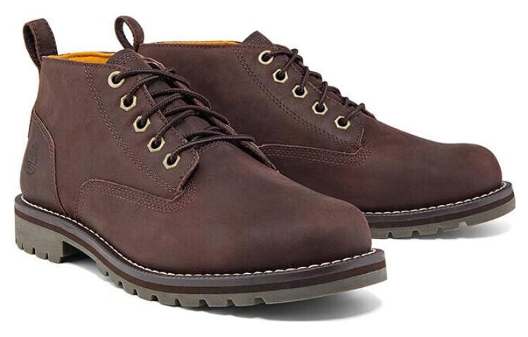 Мужские уличные ботинки Timberland из натуральной кожи, темно-коричневый — фото 4
