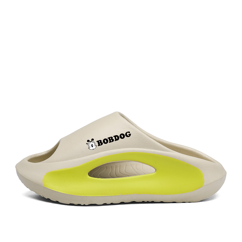 

Нескользящие и дышащие тапочки для детей BOBDOG, хаки