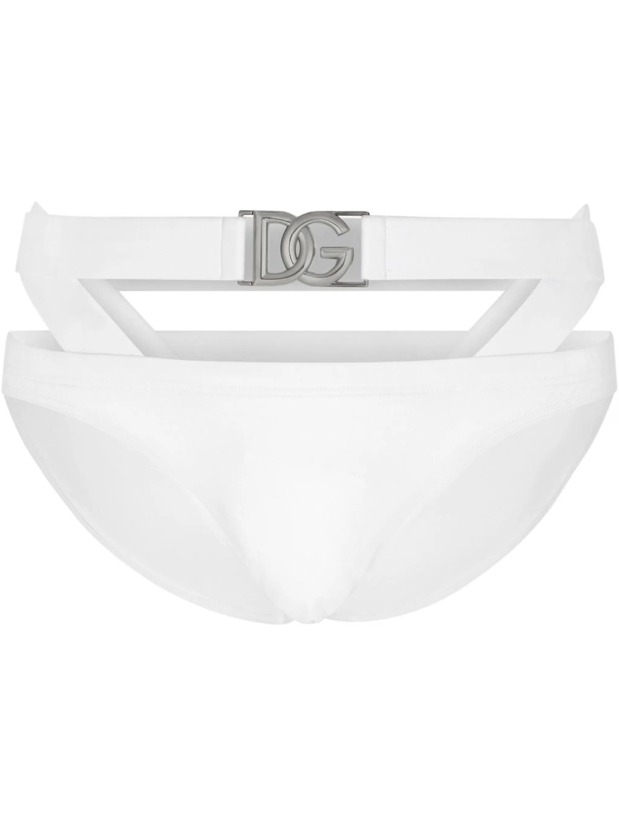 

Плавки с логотипом Dolce & Gabbana, белый