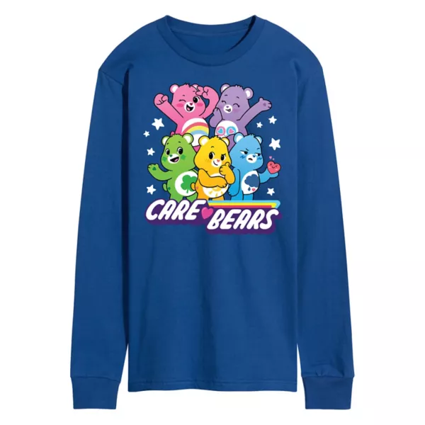 

Мужская футболка с длинным рукавом Care Bears Unlock The Magic с принтом Licensed Character, синий