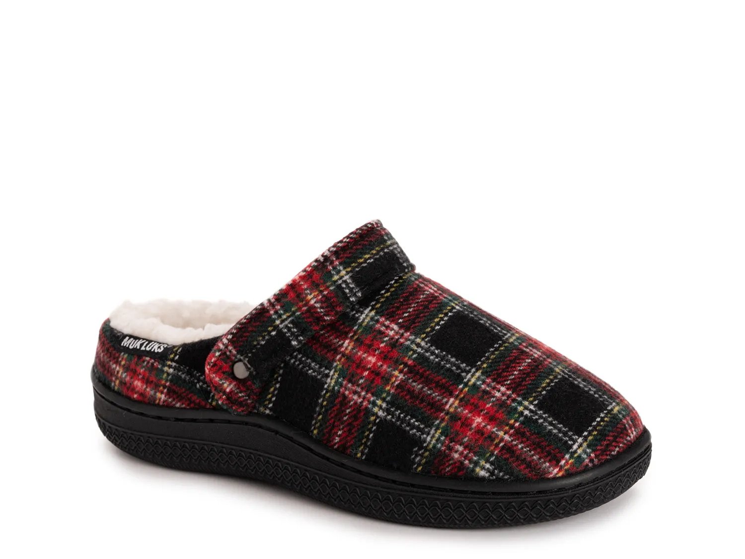 Тапочки MUK LUKS Quianna Lucy Clog, Black Tartan Print