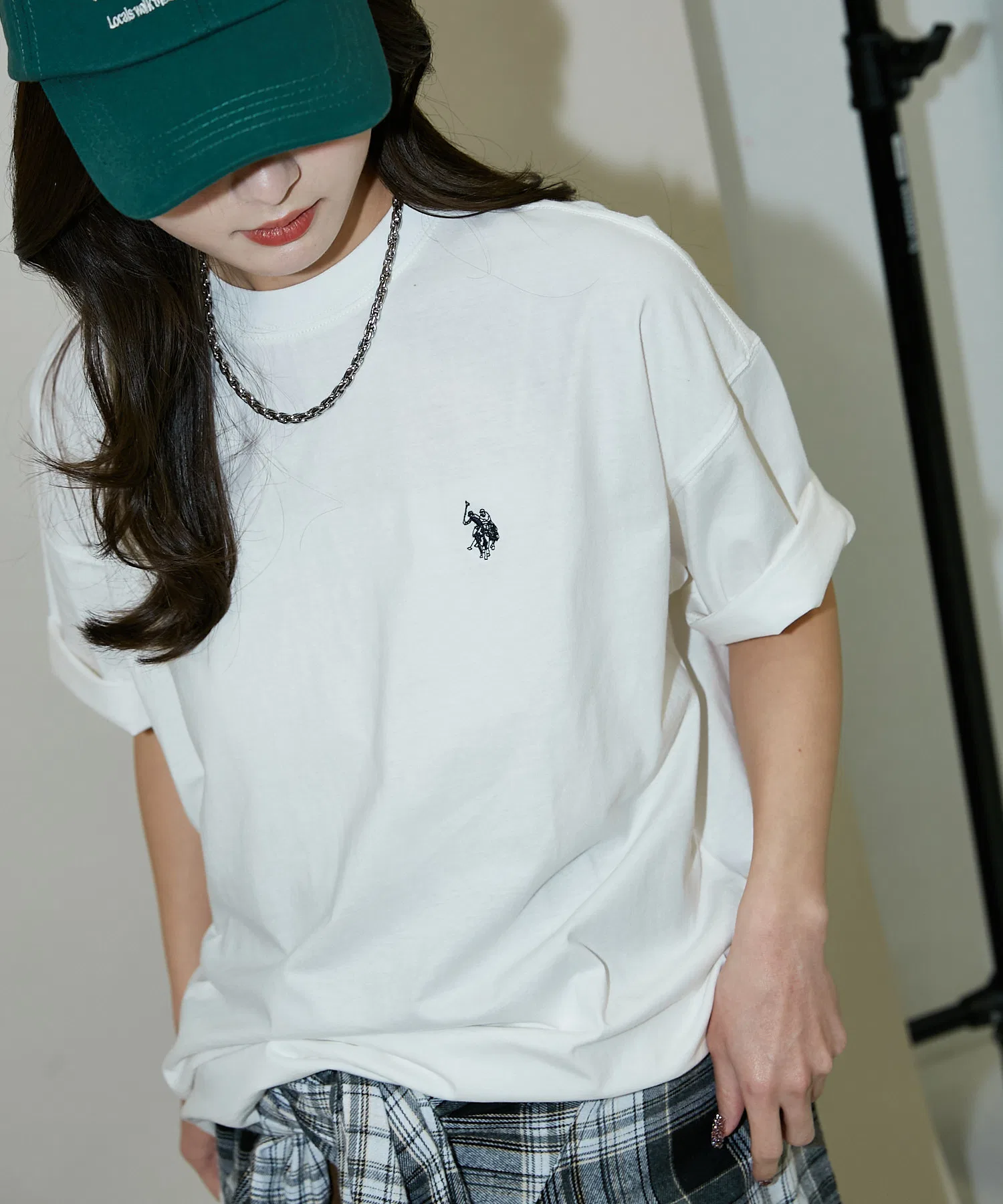 Унисекс футболка с вышивкой U.S. POLO ASSN. PUBLUX белая