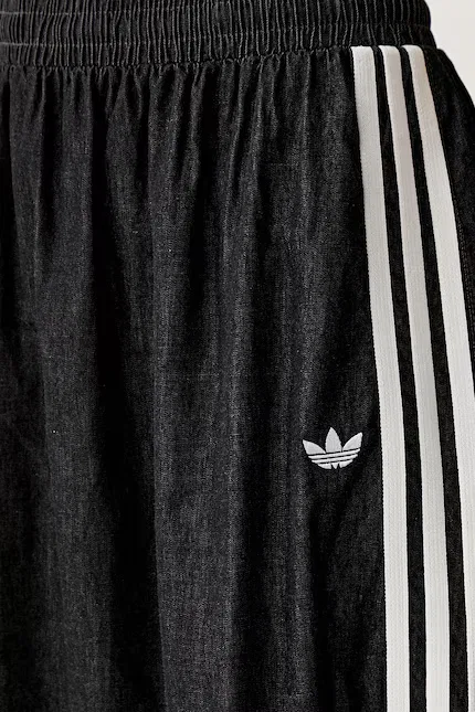 Юбка макси расклешенная Adidas Originals, черный — фото 4