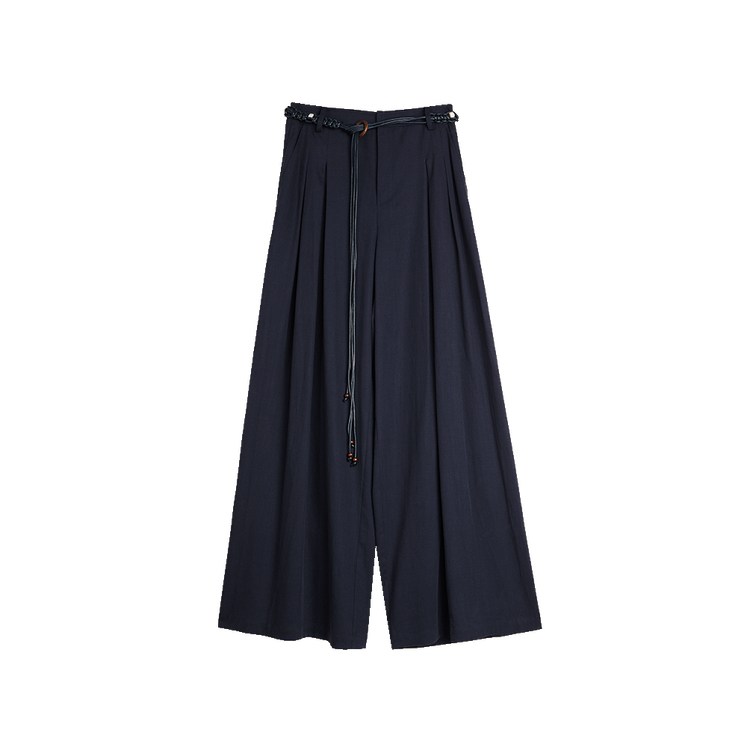 

Женские повседневные брюки тонкие прямого кроя ELLE, темно-синий