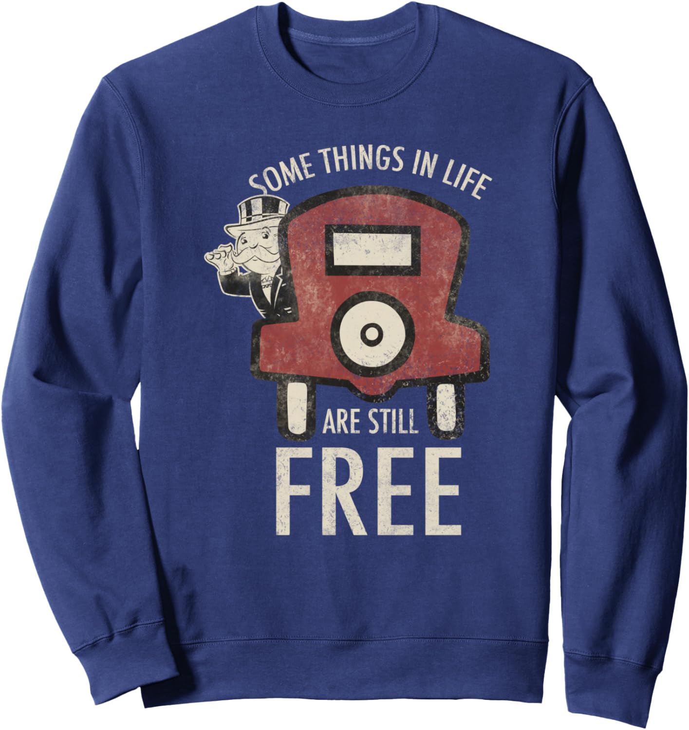 

Монополия. Некоторые вещи в жизни по-прежнему Потертая толстовка, синяя Monopoly, Синий, Монополия. Некоторые вещи в жизни по-прежнему Потертая толстовка, синяя Monopoly