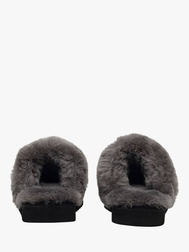 Классические тапочки-мулы Maple Lane с меховой оторочкой Radley, Black — фото 2
