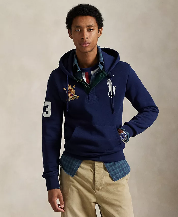 

Мужская толстовка с капюшоном Big Pony 20th Anniversary Polo Ralph Lauren, синий