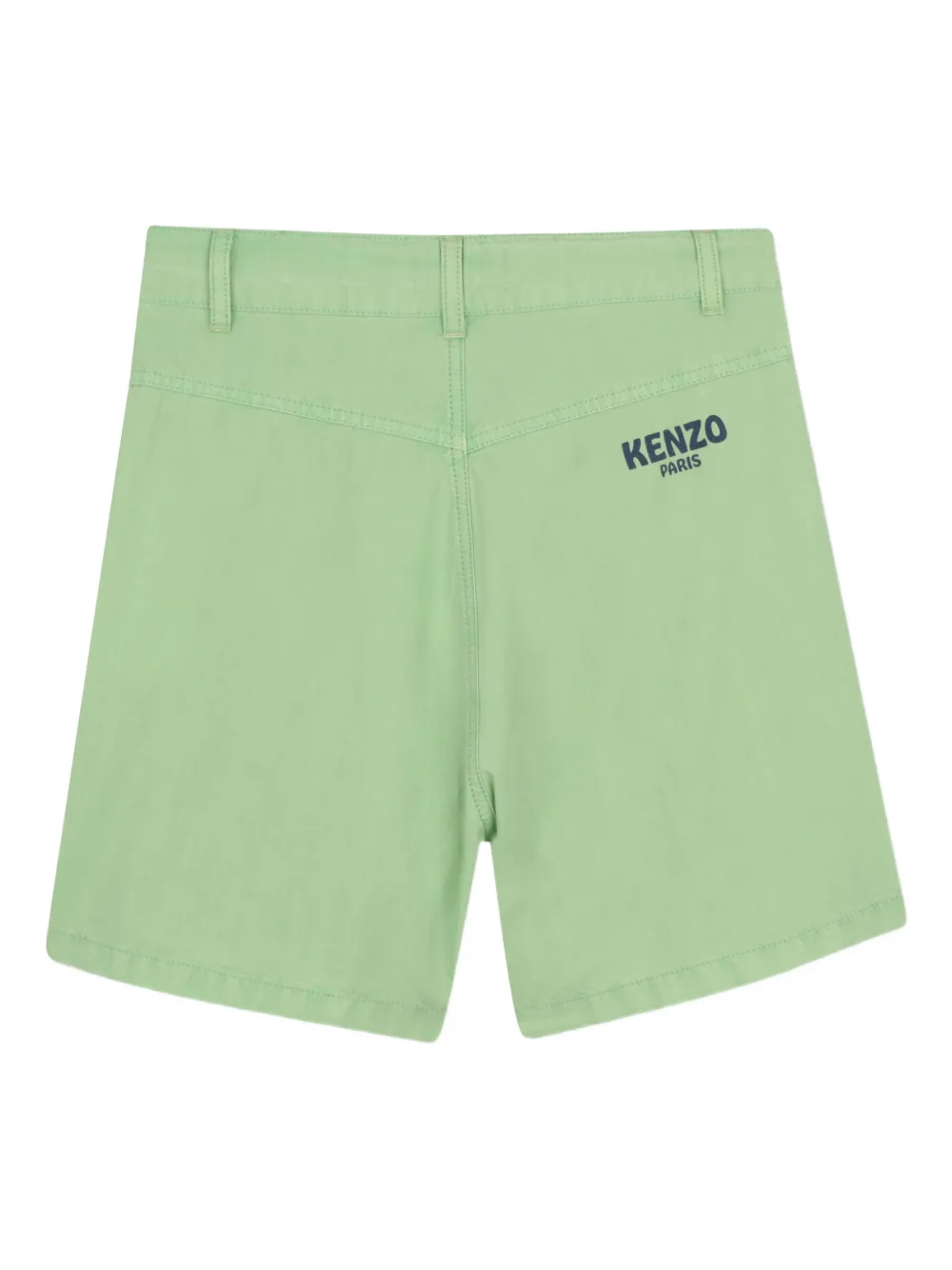Повседневные шорты с логотипом Kenzo Kids, зеленый — фото 2