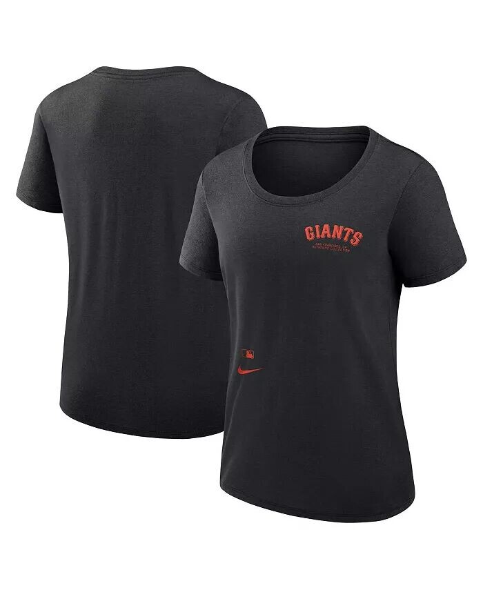 

Черная женская футболка с круглым вырезом San Francisco Giants Authentic Collection Performance Nike, черный