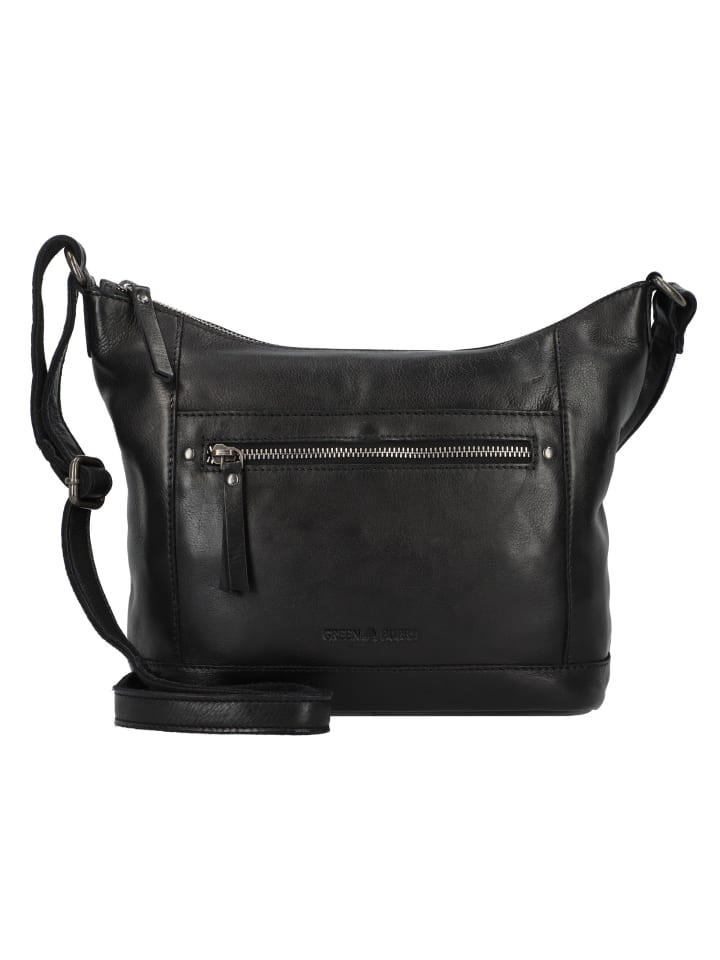 

Сумка через плечо Colombiana, кожа, 27 см, черного цвета Greenburry