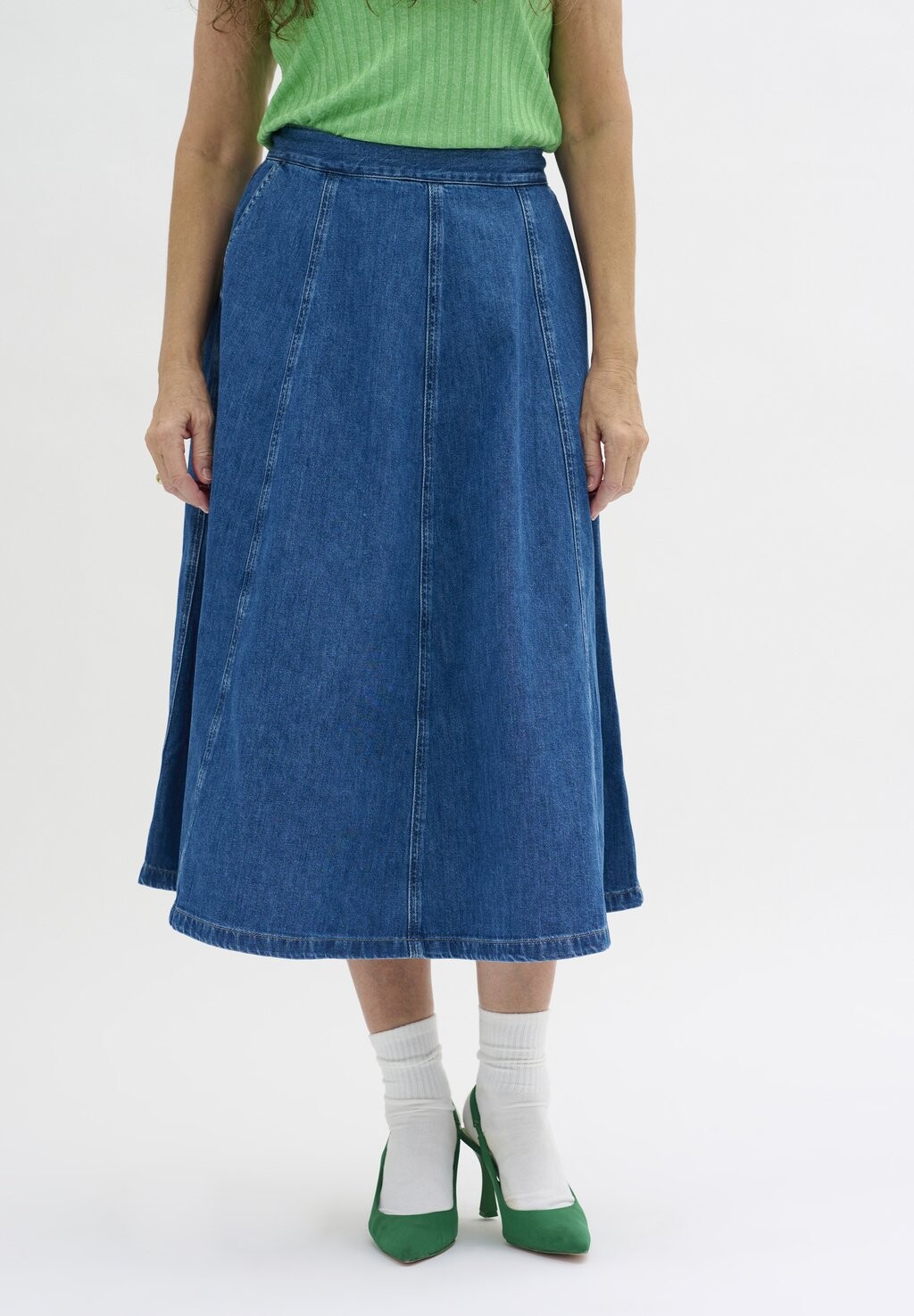 

Юбка-колокольчик Malomw My Essential Wardrobe, цвет medium blue vintage wash