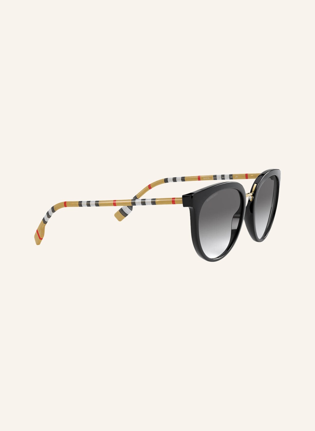 Солнцезащитные очки be4316 BURBERRY, цвет 385311 - SCHWARZ/SCHWARZ VERLAUF — фото 3