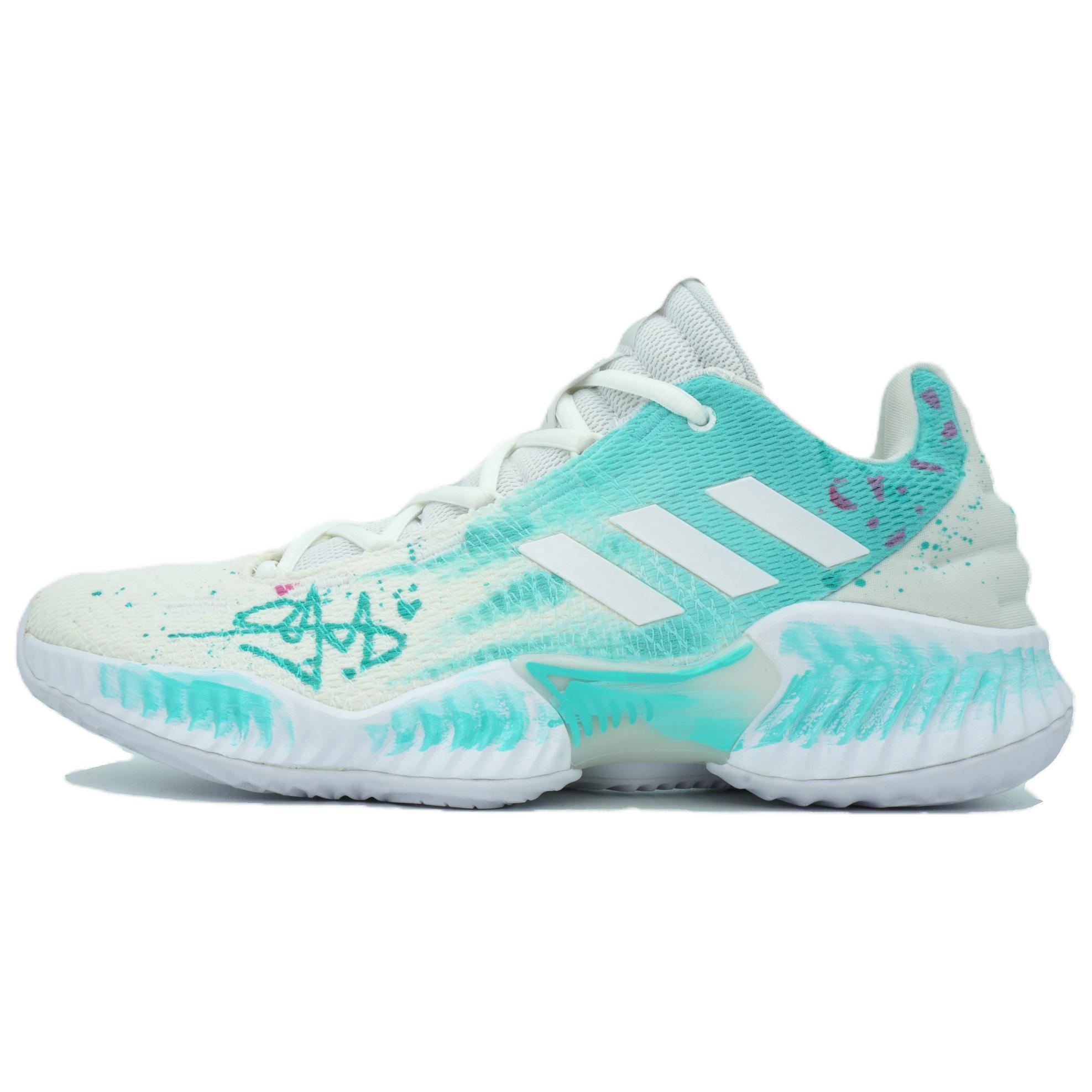 

Adidas Баскетбольные кроссовки Pro Bounce 2018, низкие, мужские, цвет: белый, зеленый