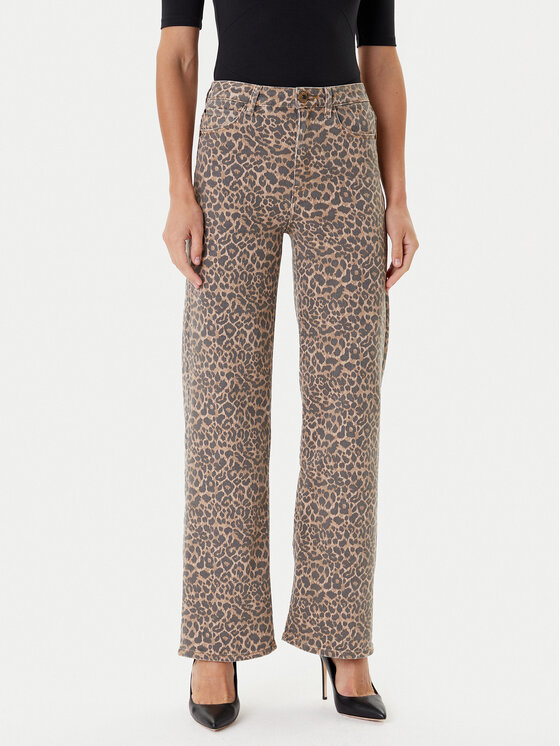 

Джинсы wide leg W5YA1A WHFP2 Guess, коричневый