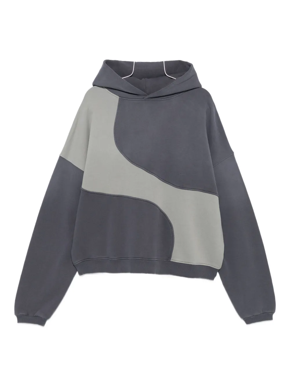 

Хлопковое худи с панелями ERL, серый