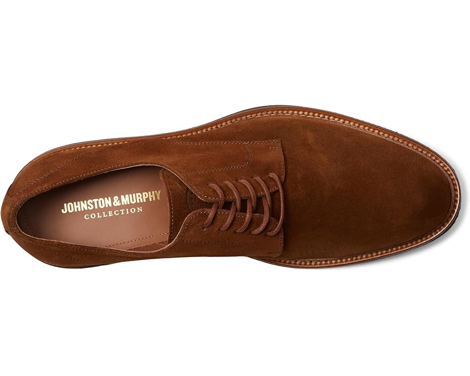 Мужские оксфорды Johnston & Murphy Collection Jenson Plain Toe, Snuff European Suede — фото 2