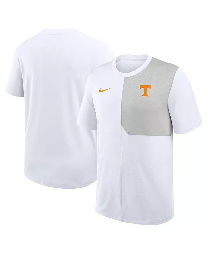 

Мужская белая футболка Tennessee Volunteers 2025 Sideline UV Performance Coach Nike