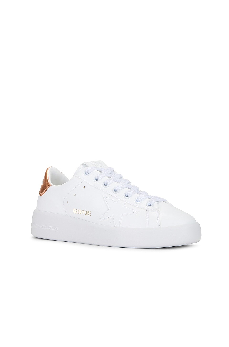 Кроссовки Golden Goose Pure Star, цвет White & Bronze — фото 2