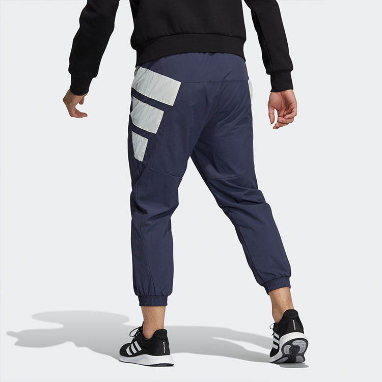 Трикотажные спортивные брюки мужские темно-серый темно-синий Adidas — фото 4