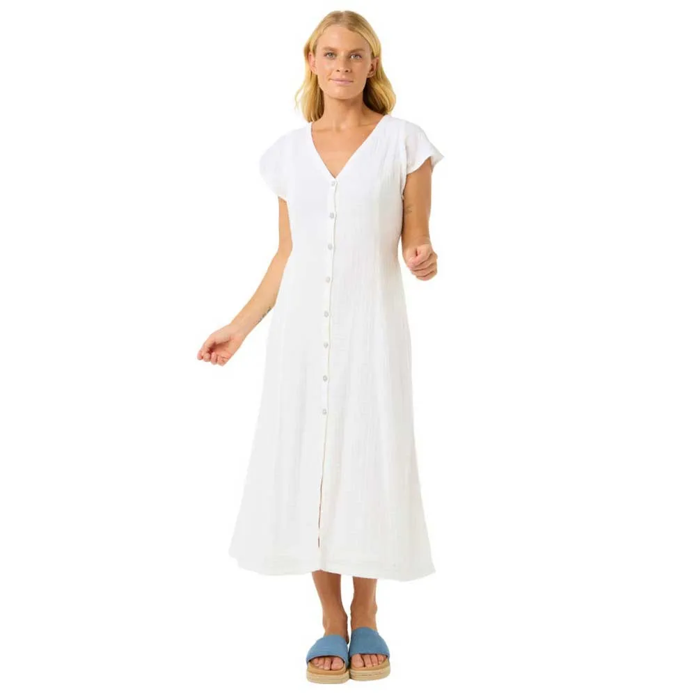 

Платье Rip Curl Premium Surf short sleeve midi, белый